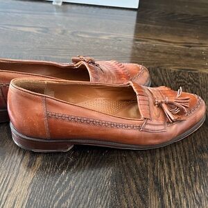 Classic Brown Leather Tassel Loafers